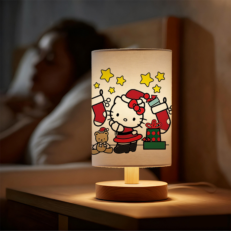  modern Sanrio USB-powered linen lamp with a creative design