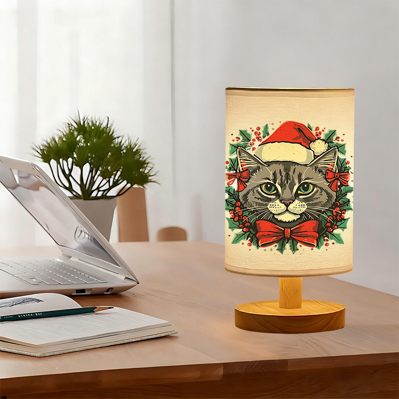 Perfect For Bedside Decoration USB-powered Linen Table Lamp