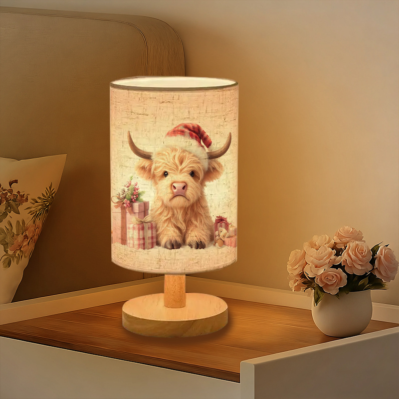 USB-powered Linen Lamp Bedside Decoration and Can Also Create Ambiance
