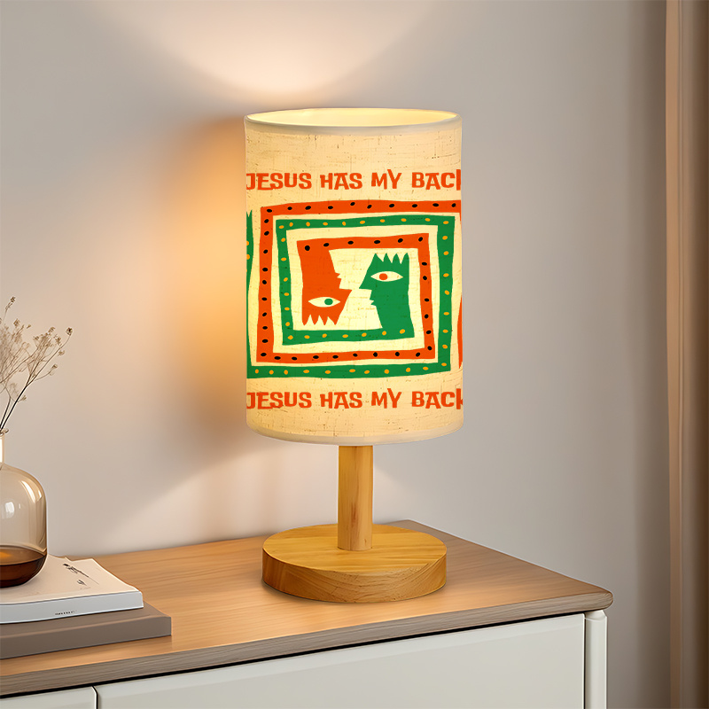 Modern USB Powered Linen Lamp with Unique Design and Exquisite Patterns