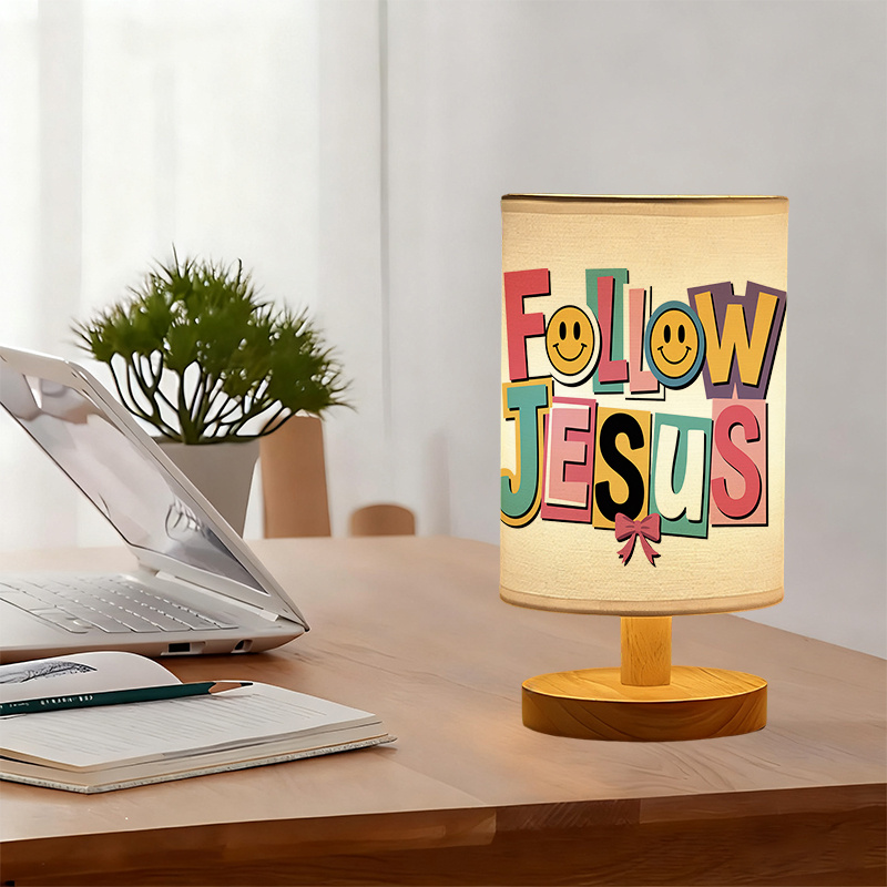 A Modern USB powered Linen Lamp with a Unique Design and Exquisite Patterns