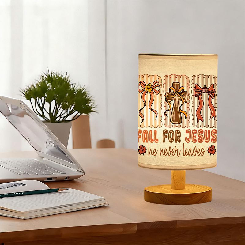 Suitable as a Bedside Decoration USB-powered Linen Lamp