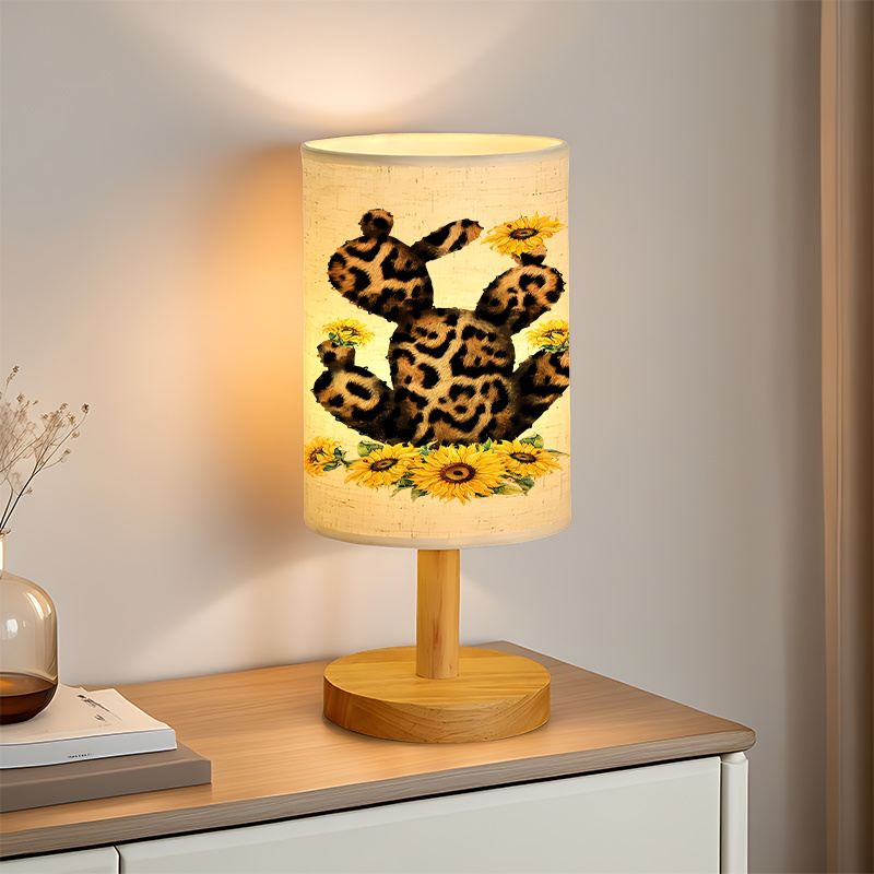 A Modern USB powered Linen Lamp with a Unique Design and Exquisite Patterns