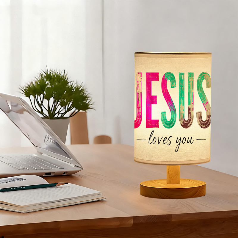 Modern USB-powered Linen Lamp with a Unique Design and Exquisite Pattern