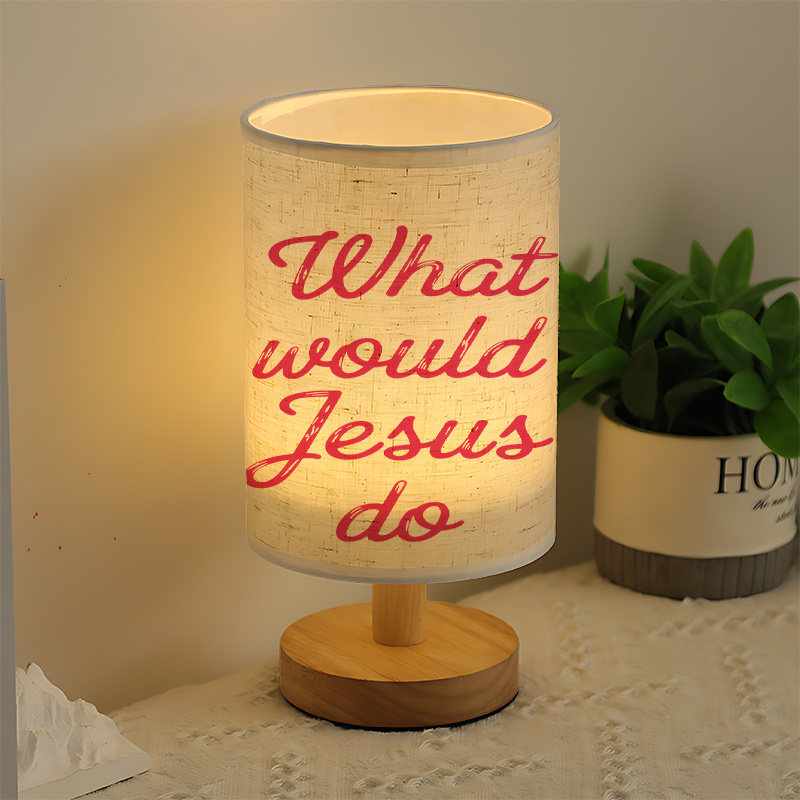 odern USB-Powered Linen Table Lamp with What Would Do?