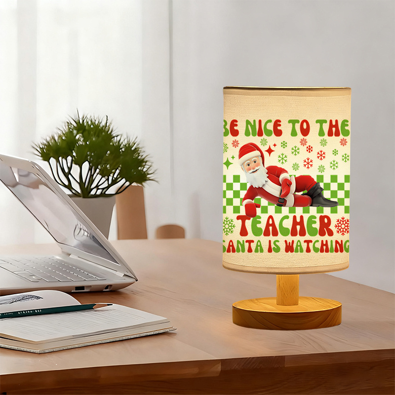 Modern USB-Powered Linen Table Lamp with Unique Design & Exquisite Patterns