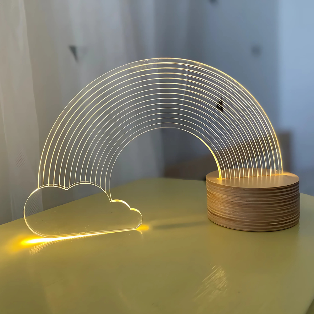 LED Rainbow Illusion Lamp-3D Optical Lamp