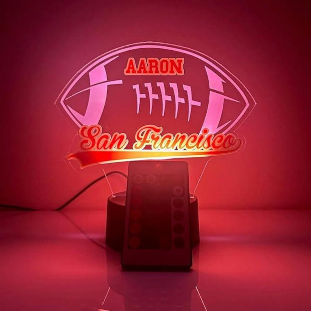 San Francisco Personalized LED Football Night Light