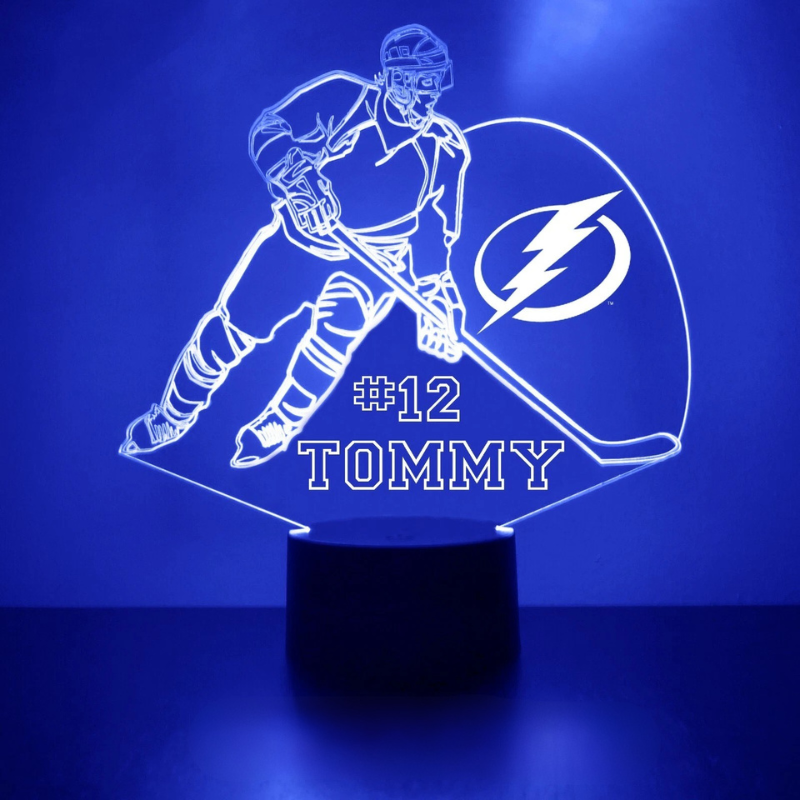 Personalized Tampa Bay Lightning Night Light 
