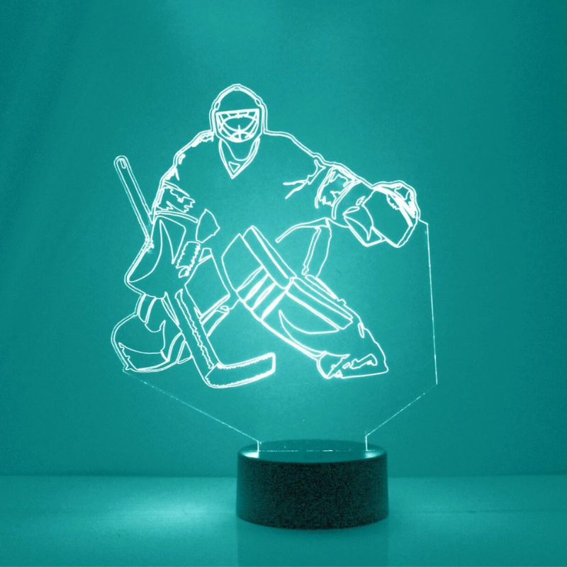 Personalized Anaheim Ducks Goalie Sports Fan Lamp