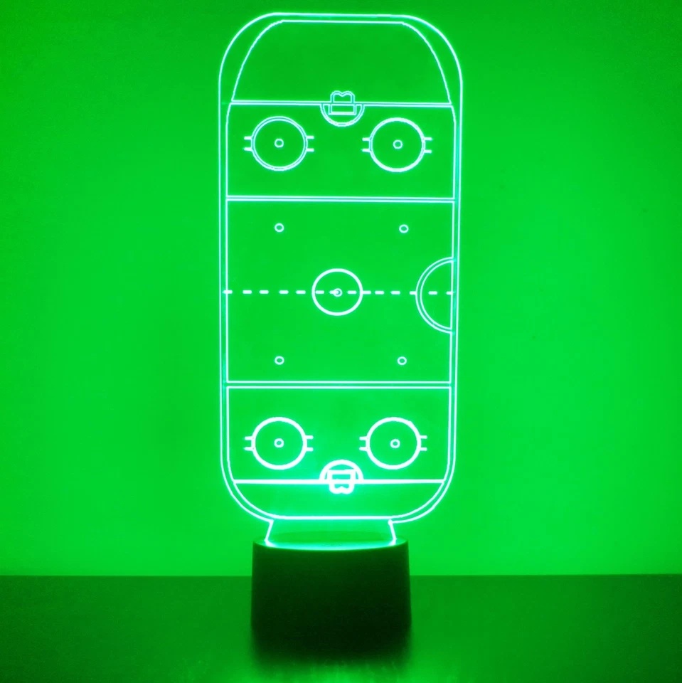 Vancouver Canucks Personalized Hockey Themed LED Lamp