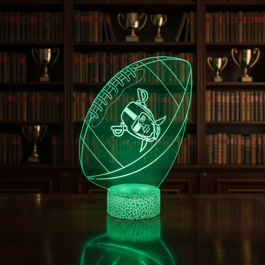 Las Vegas Raiders Helmet Table Lamp