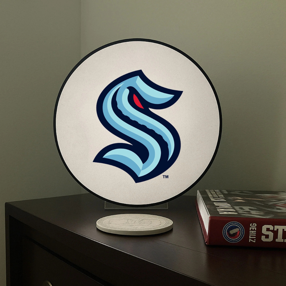 Seattle Kraken Hockey Puck Style LED Table Lamp