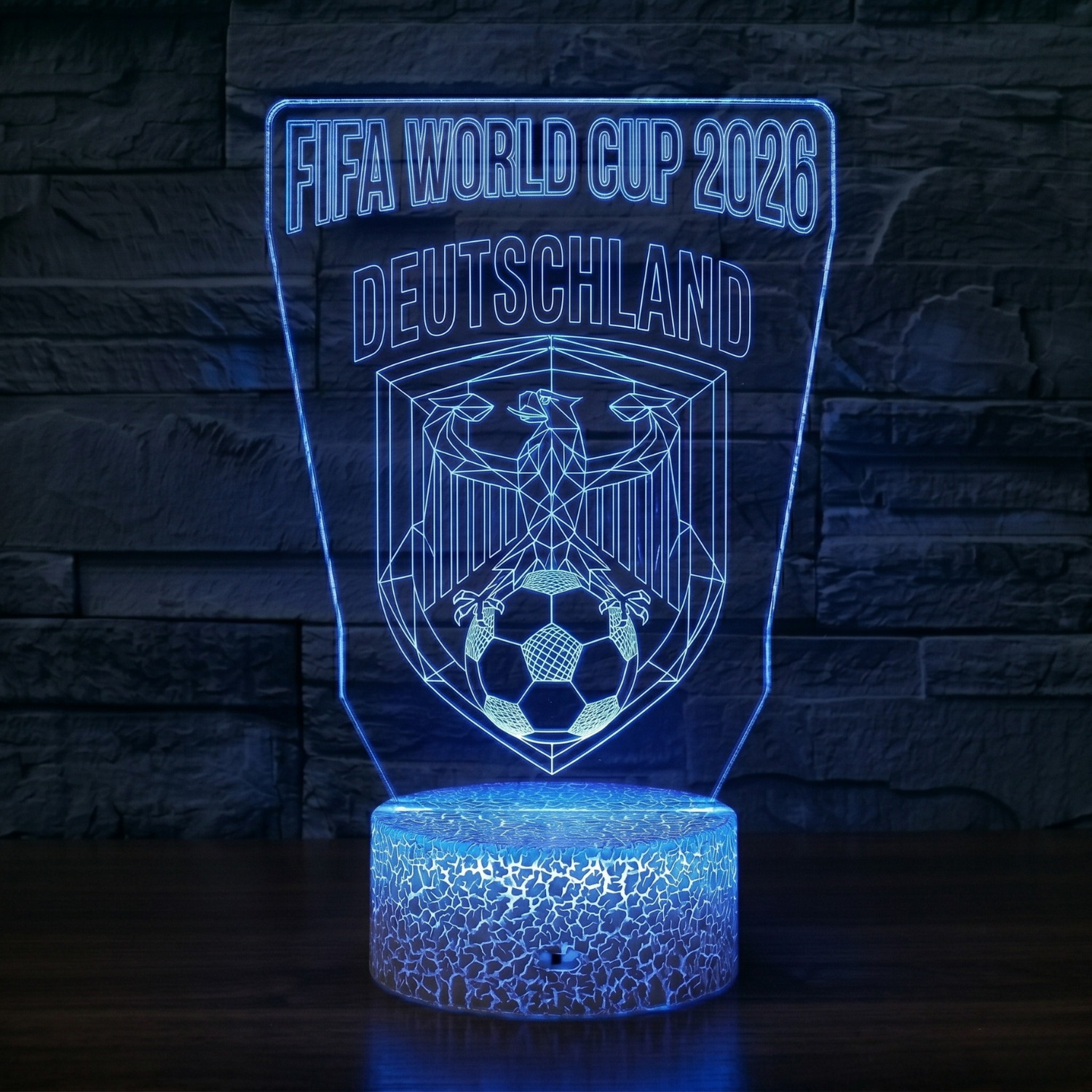 FIFA 2026 Germany Soccer Sports Themed 3D Optical Lamp