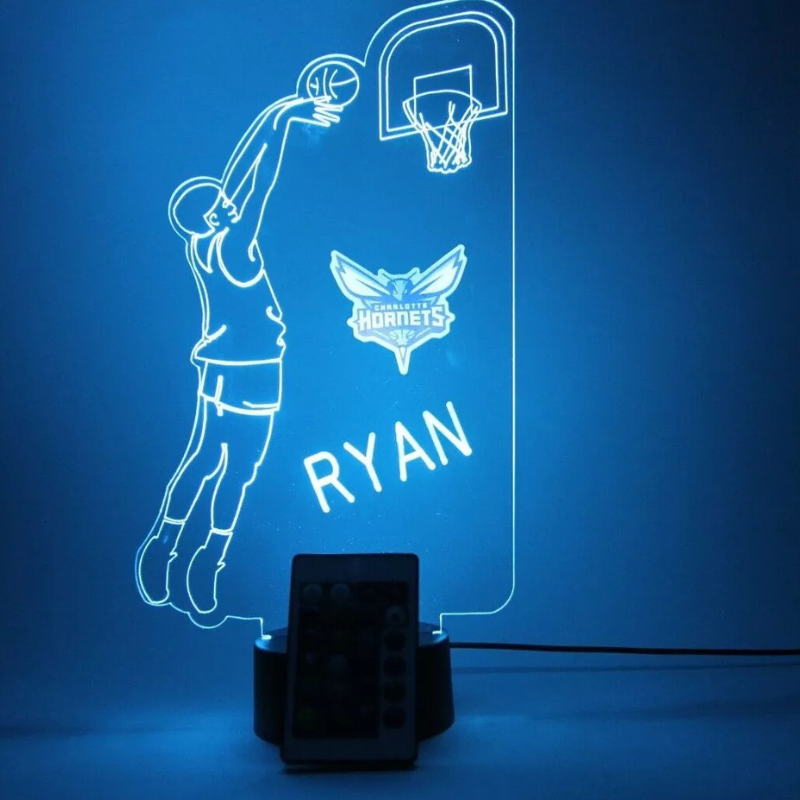 Charlotte Hornets NBA Basketball Player Fan Light Up Lamp 