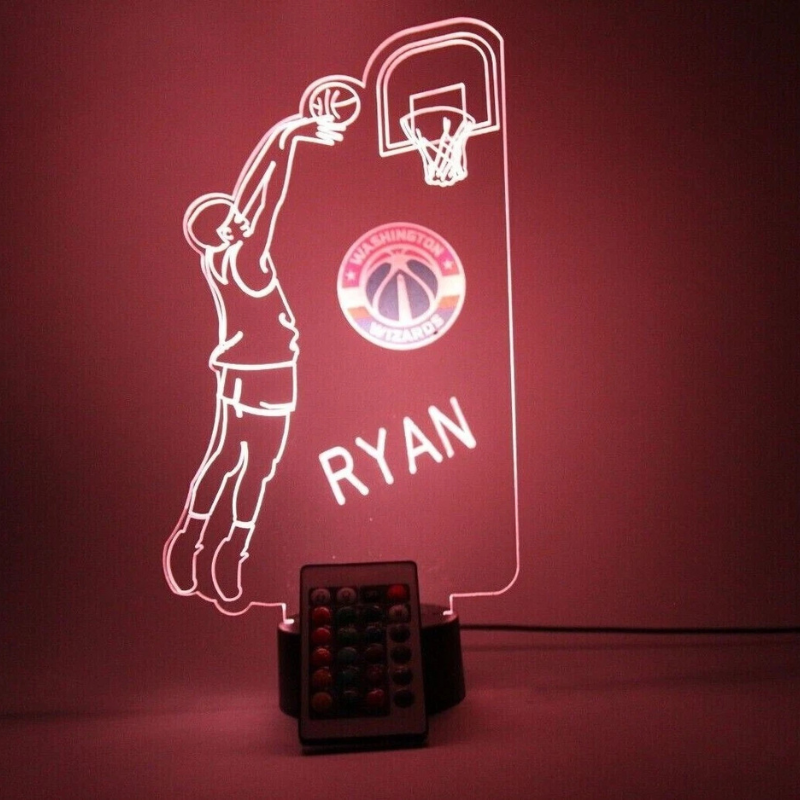 Washington Wizards NBA Basketball Player Fan Light Up Lamp