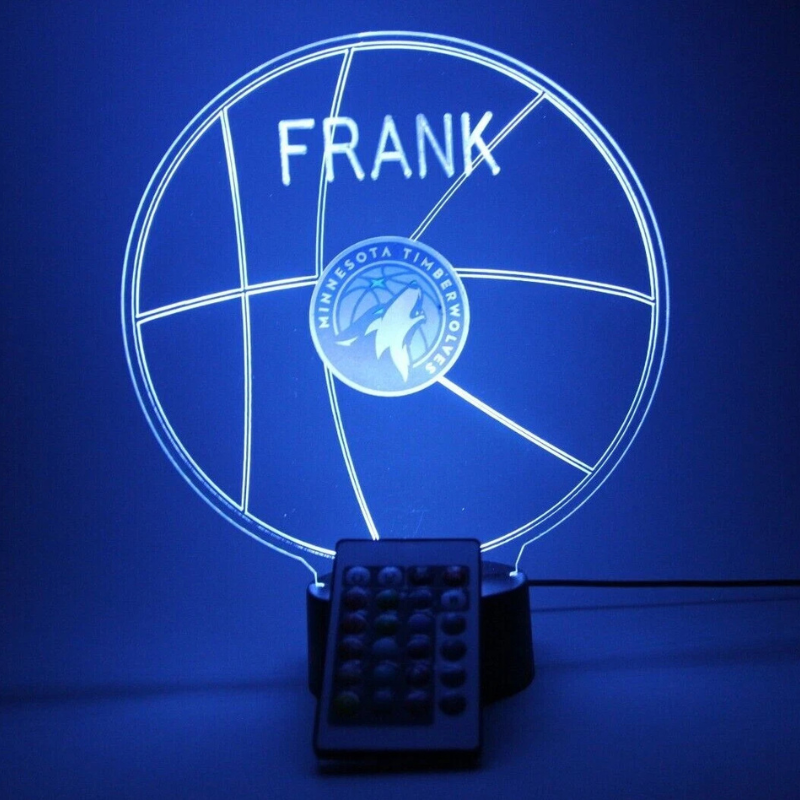 Minnesota Timberwolves NBA Basketball Sports Light Up Lamp