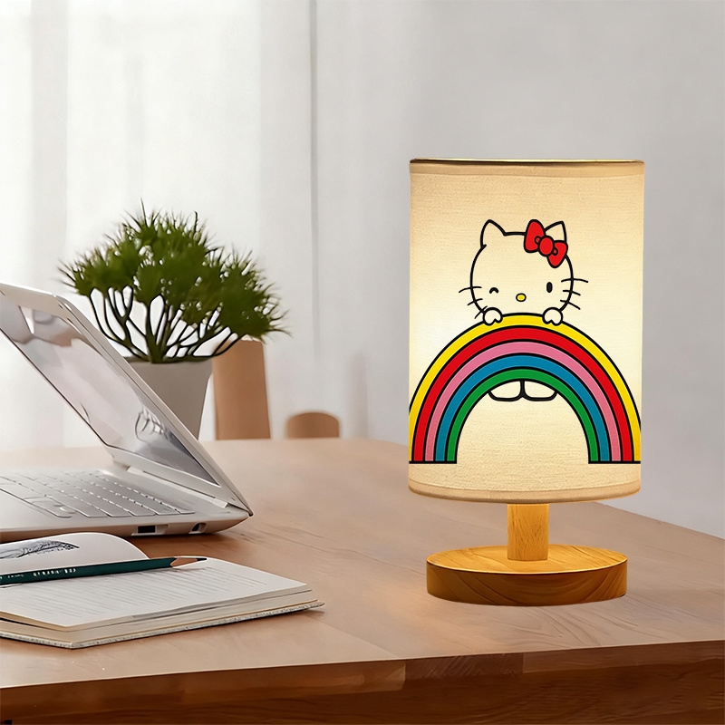 USB-powered linen lamp with a creative design