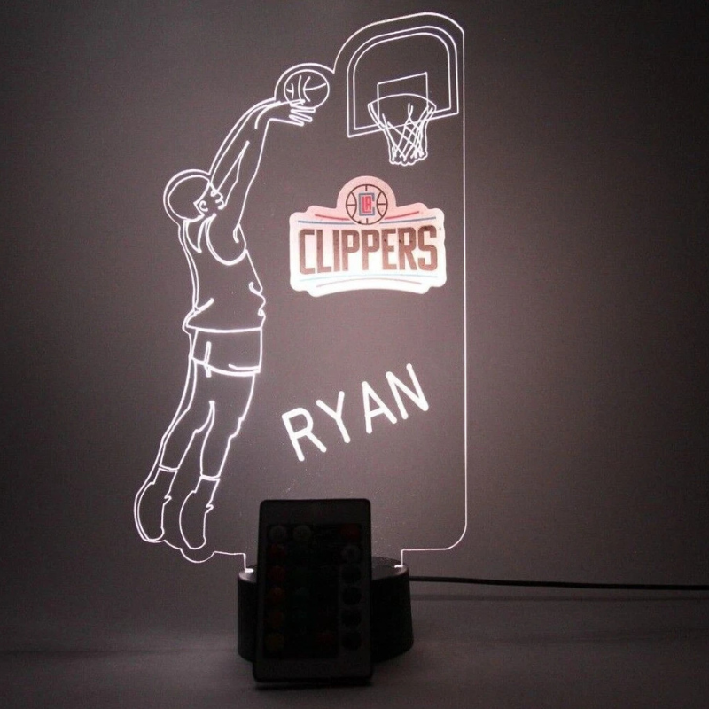 Los Angeles Clippers LA NBA Basketball Player Light Lamp