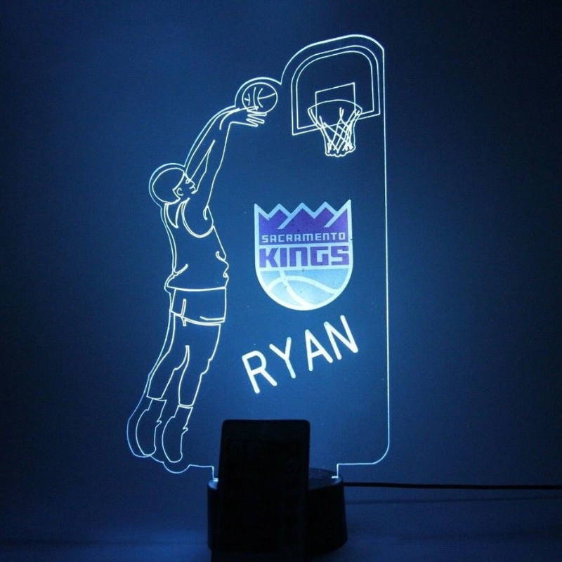 Sacramento Kings NBA Basketball Player Sport Light Up Lamp