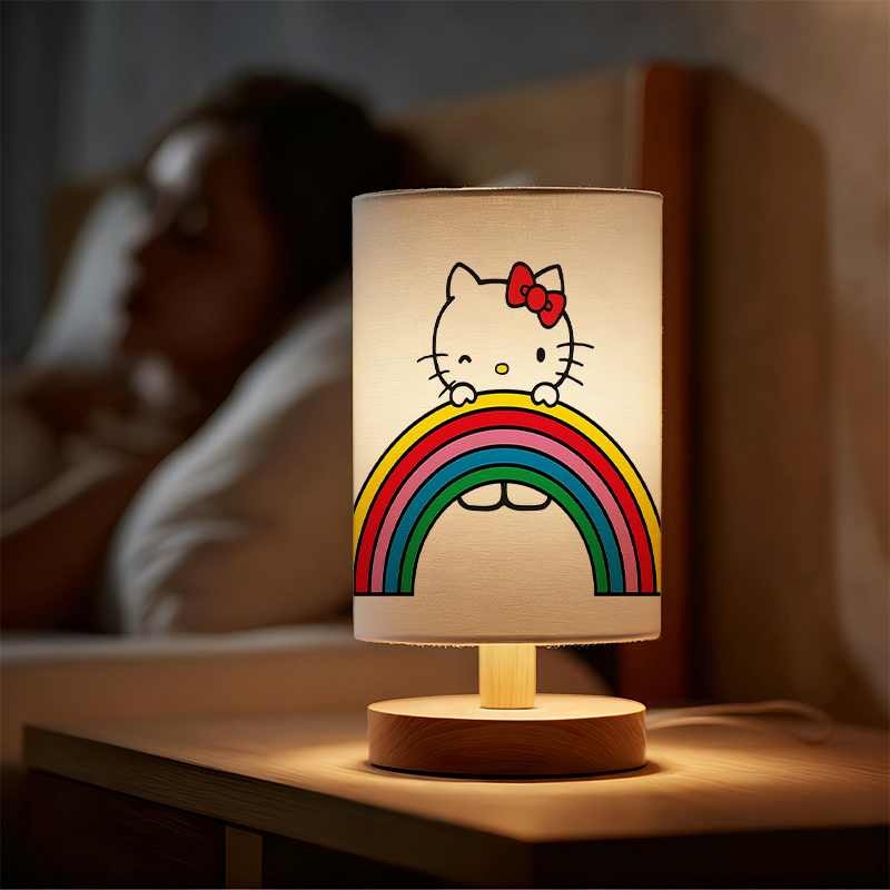 USB-powered linen lamp with a creative design