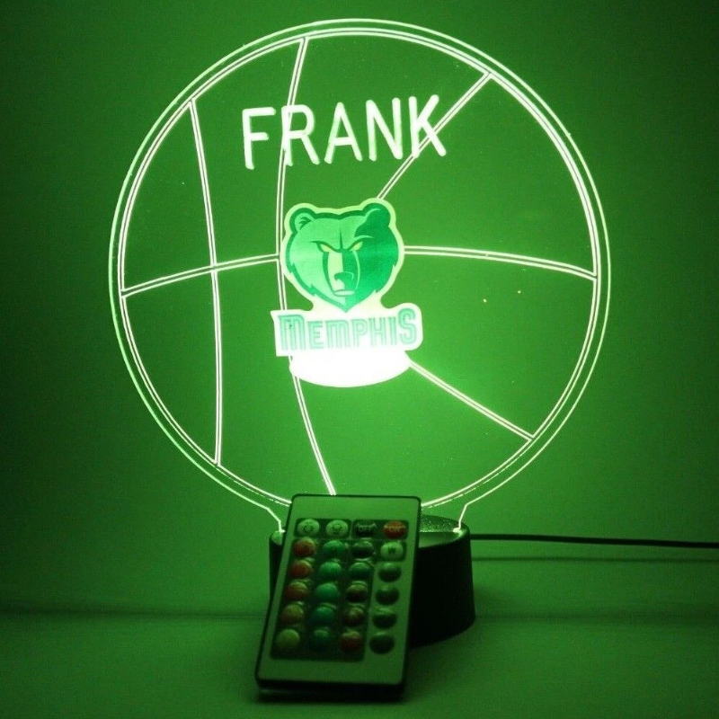 Memphis Grizzlies NBA Basketball Sports Fan Light Up Lamp