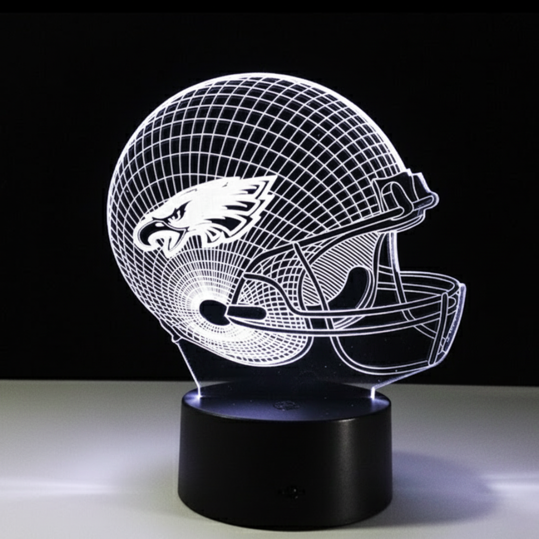 Philadelphia Eagles Helmet 3D NightLight Table Lamp
