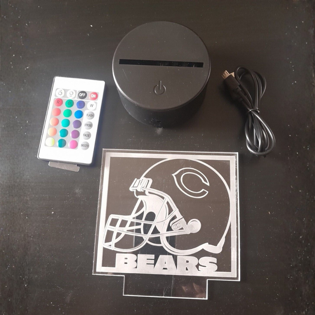 Chicago Bears Edge Lit LED Night Lamp
