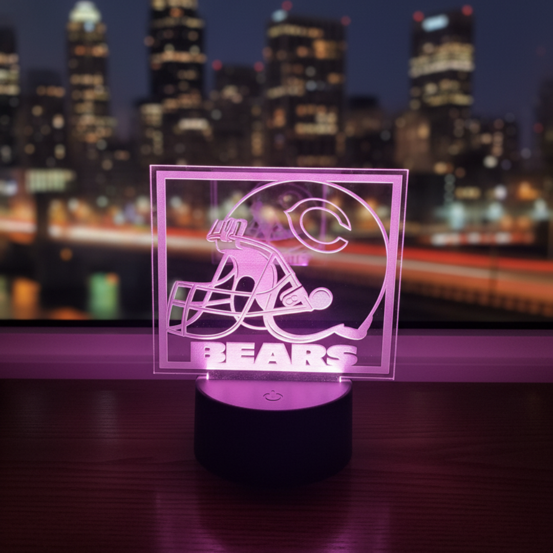 Chicago Bears Edge Lit LED Night Lamp