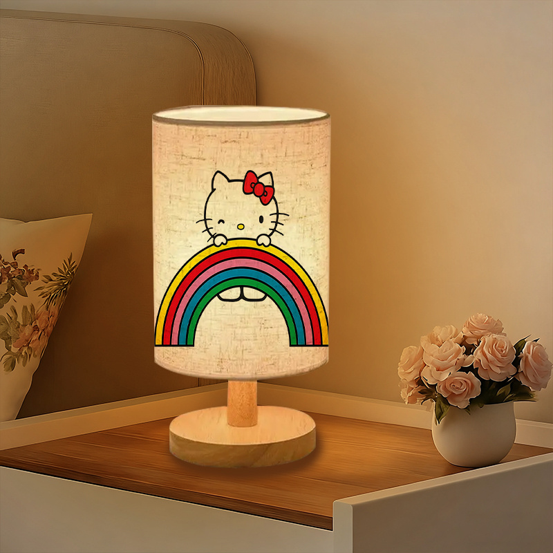 USB-powered linen lamp with a creative design