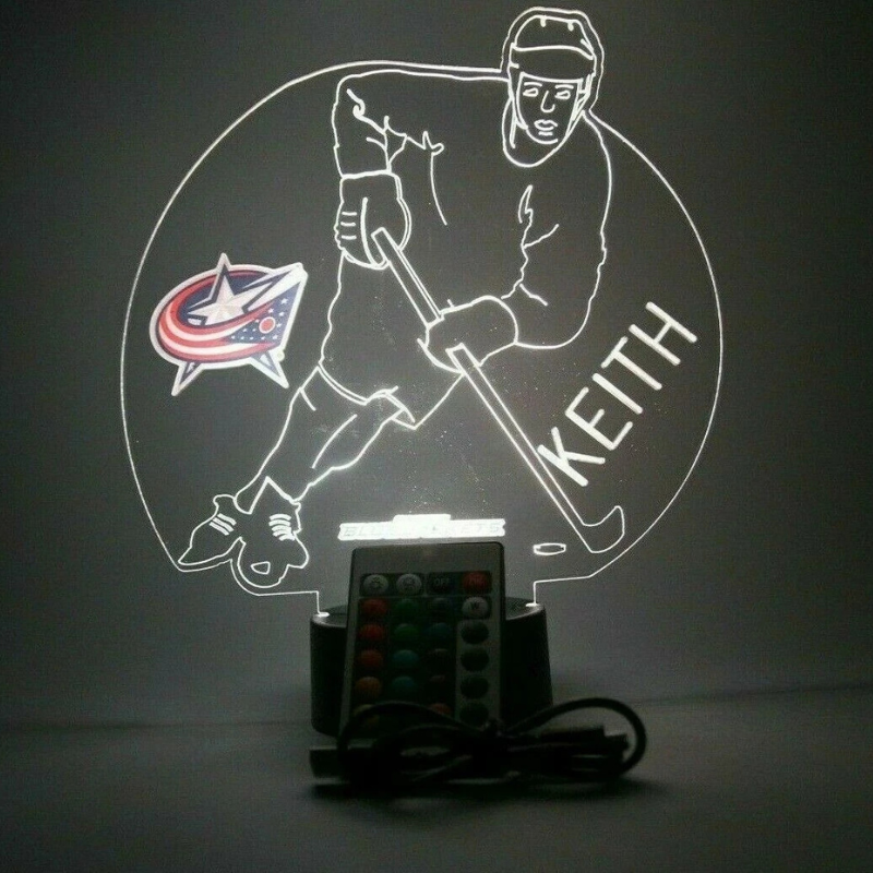 Columbus Blue Jackets NHL Hockey Player Sports Light Lamp 