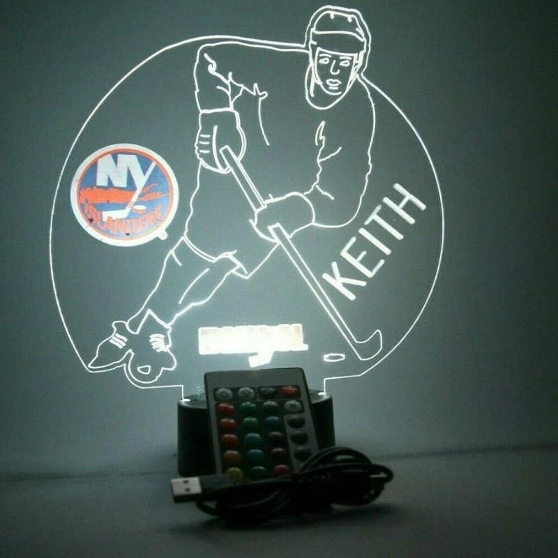 New York Islanders NHL NY Hockey Player Fan Light Up Lamp