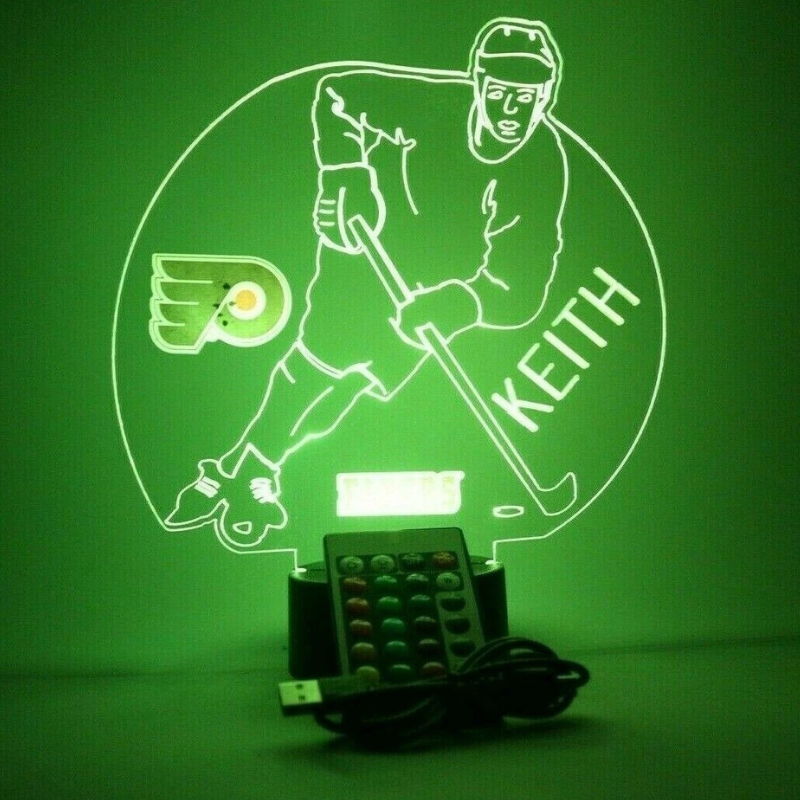 Philadelphia Flyers NHL Hockey Player Night Light Up Lamp