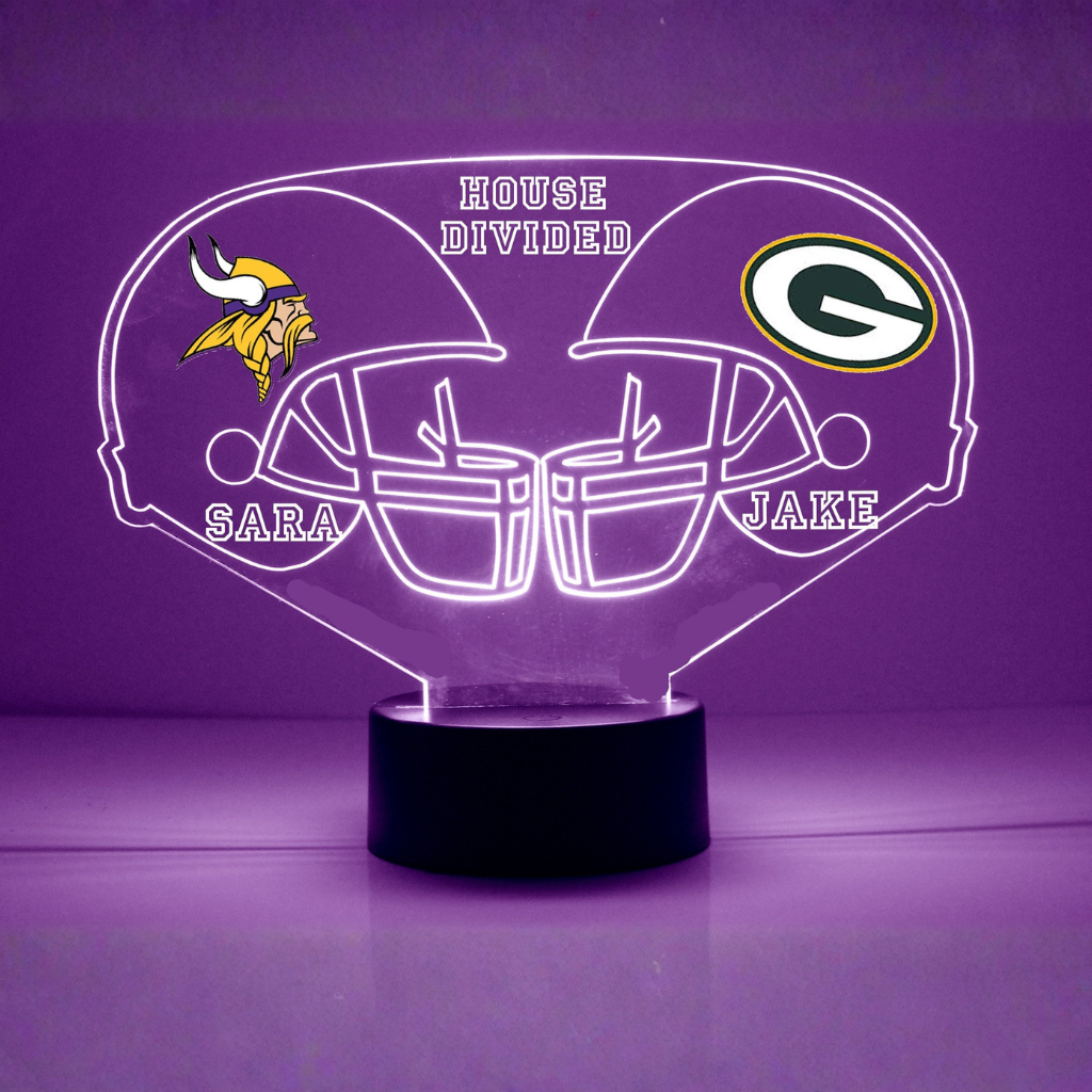 Minnesota Vikings Personalized LED Lamp