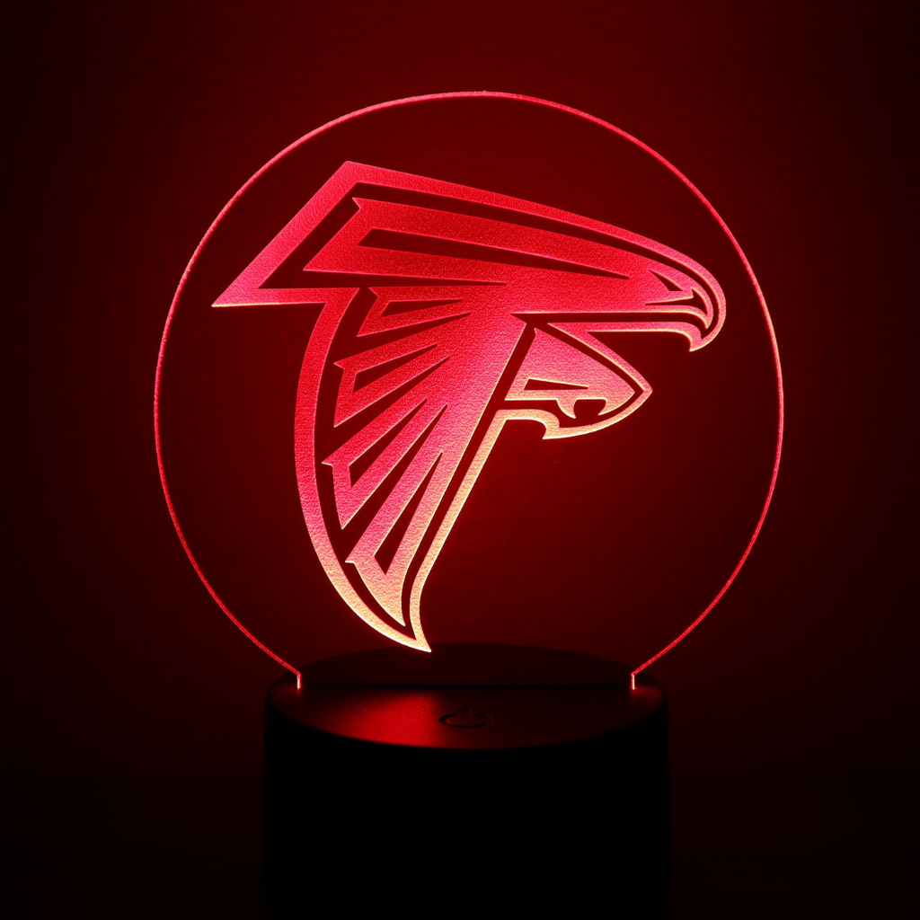 Atlanta Falcons LED Night Light Lamp