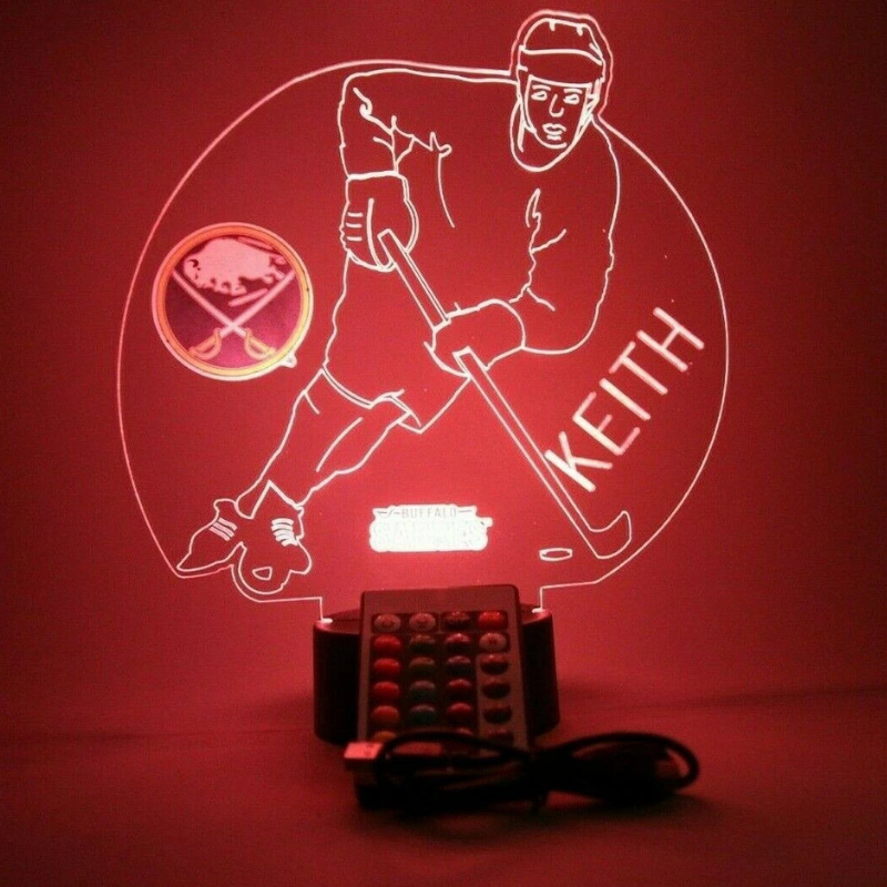 Buffalo Sabres NHL Hockey Player Sport Light Up Night Lamp