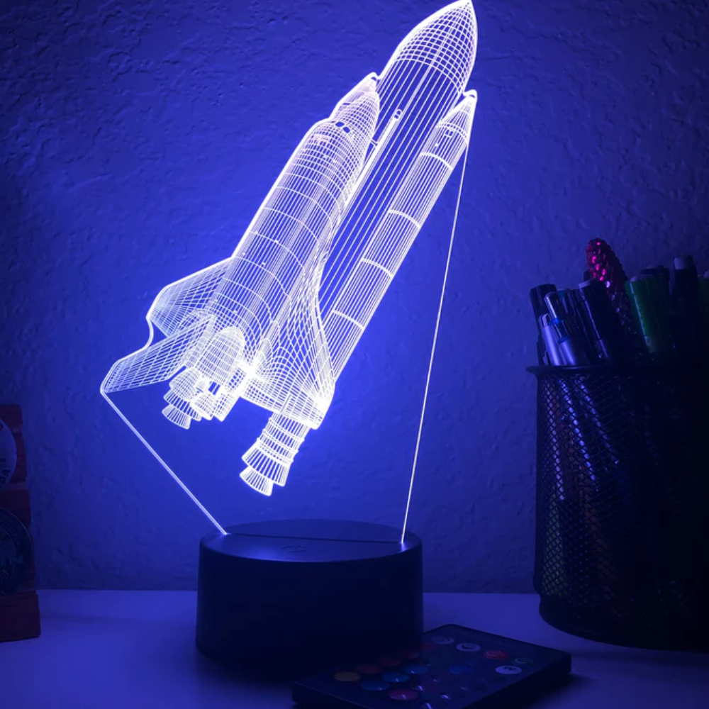 Space Shuttle Shaped LED Lamp-3D Optical Lamp