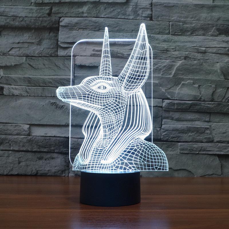 Egyptian God 3D Lamp – Optical Illusion LED Night Light-3D Optical Lamp