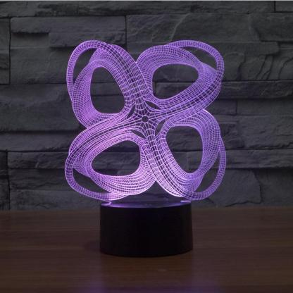 Abstract Impossible Object 3D Optical Illusion Lamp - 3D Optical Lamp