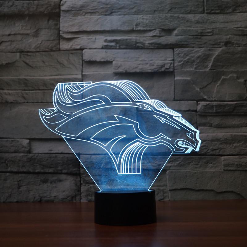 Denver Broncos 3D Lamp-3D Optical Lamp