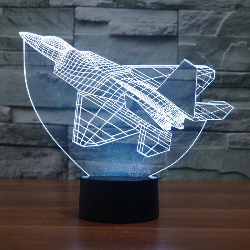 realistic F22 fighter lamp-3D Optical Lamp