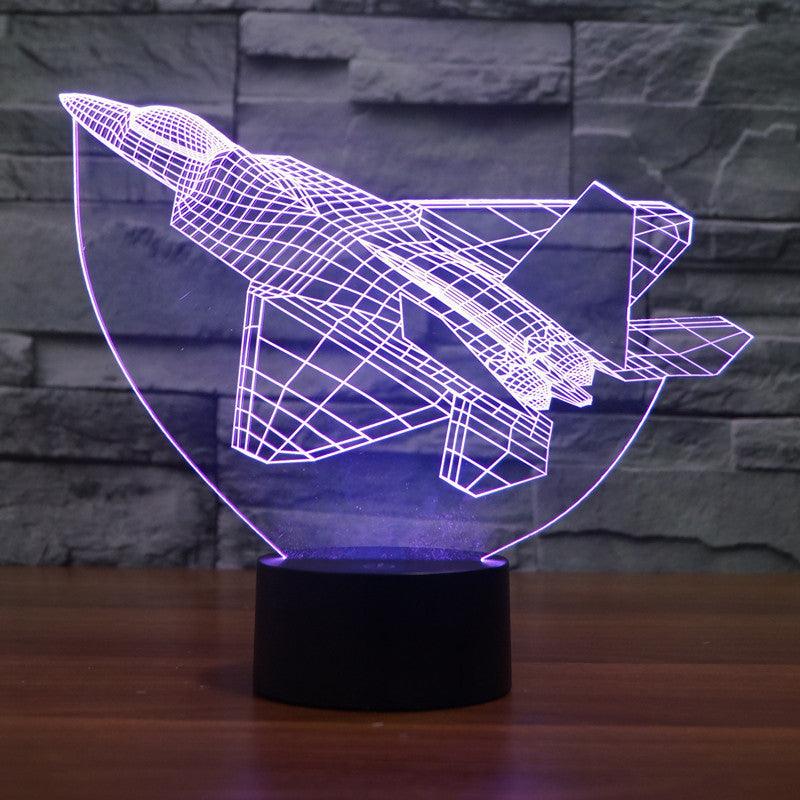 realistic F22 fighter lamp-3D Optical Lamp