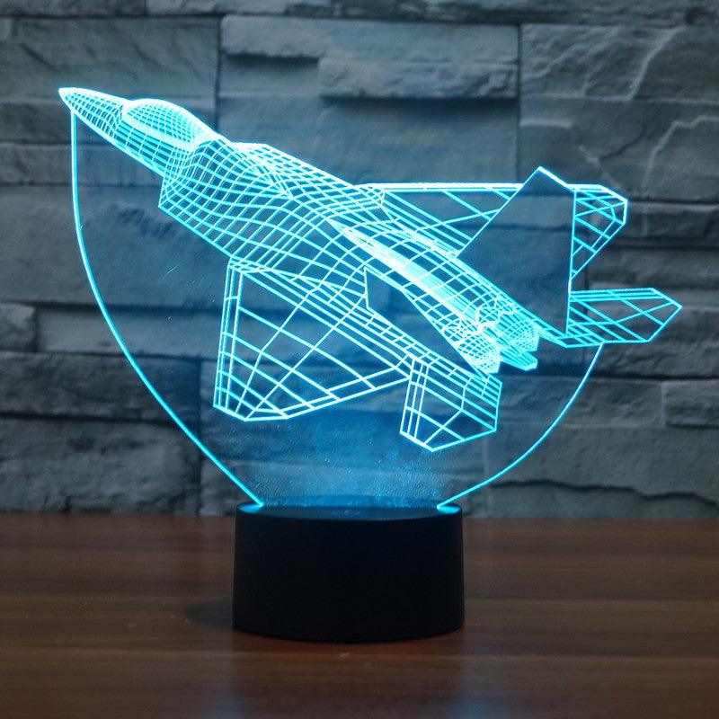 realistic F22 fighter lamp-3D Optical Lamp