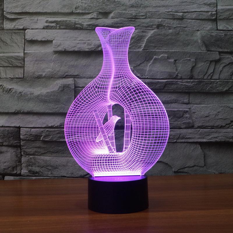 realistic cageling illusion lamp-3D Optical Lamp