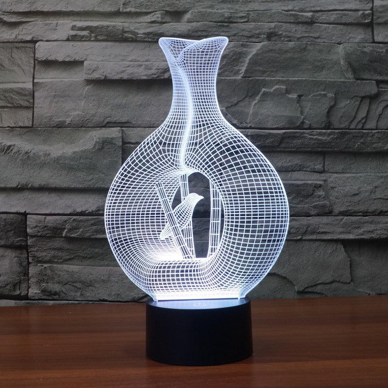 realistic cageling illusion lamp-3D Optical Lamp