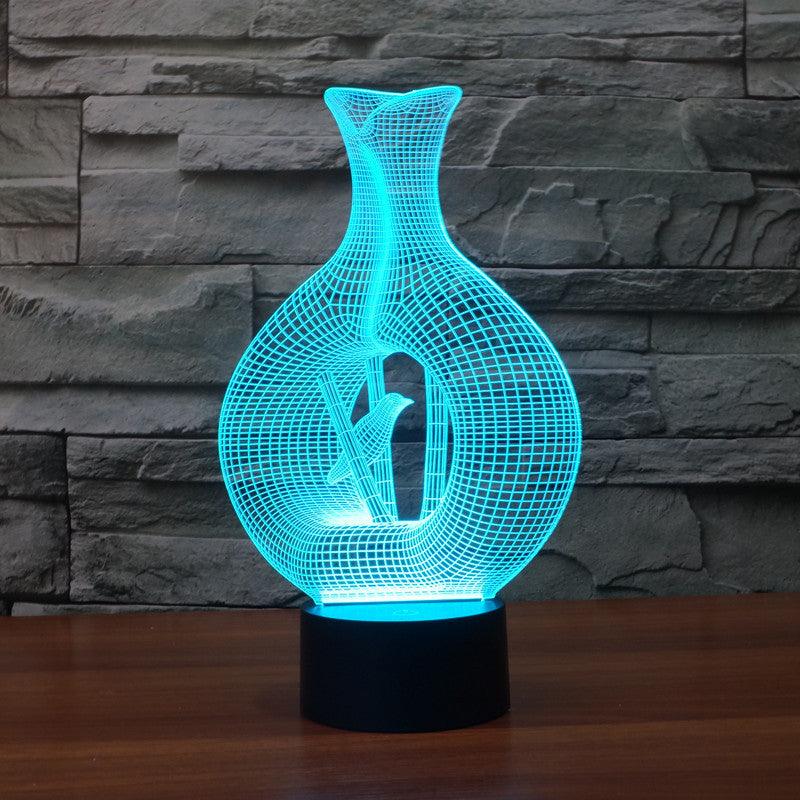 realistic cageling illusion lamp-3D Optical Lamp