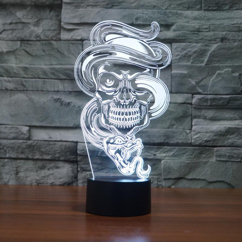 Snake Ghost 3D Lamp-3D Optical Lamp