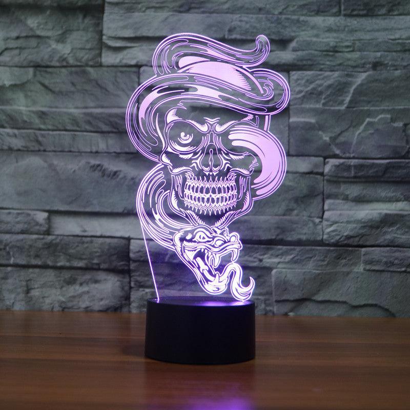 Snake Ghost 3D Lamp-3D Optical Lamp