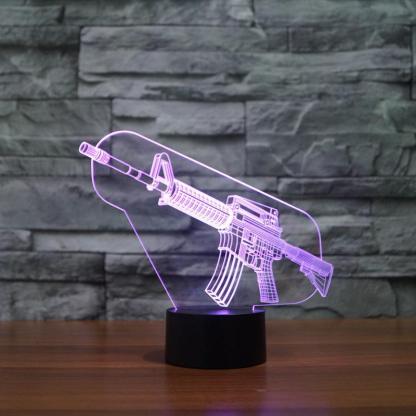 Realistic M16 3D Optical Illusion Lamp - 3D Optical Lamp