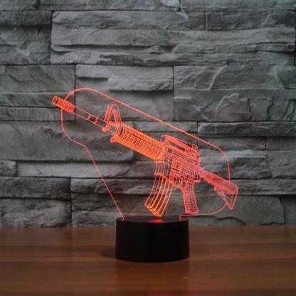 Realistic M16 3D Optical Illusion Lamp - 3D Optical Lamp